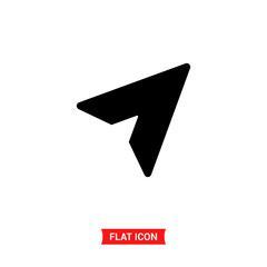 Paper plane vector icon