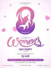 Happy Women's Day celebration design.