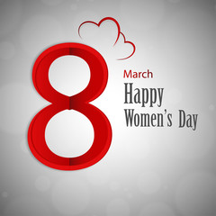 Happy Women's Day celebration design.