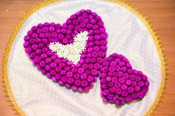 Amaranth Purple is a heart shape means love.