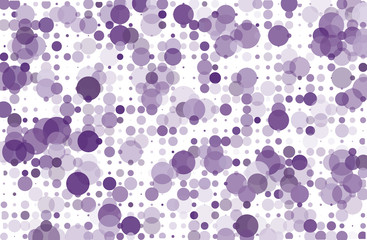 Fototapeta na wymiar Dotted background with circles, dots, point different size, scale. Halftone pattern Vector illustration Violet, purple color