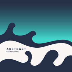 Bright poster with splatter. Illustration minimal flat style