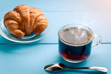 Good morning black coffee cup