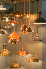 Modern ceiling lamp for interior decoration.