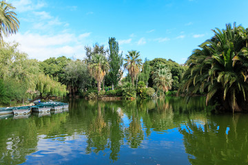 Rowboats in Ciutadella Park