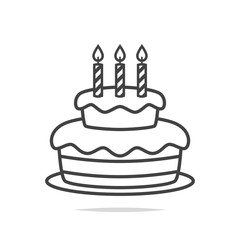 Birthday cake icon