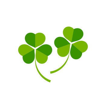 Two clover leaves icon
