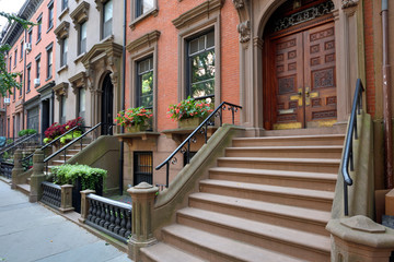 Traditional houses in Brooklyn Heights