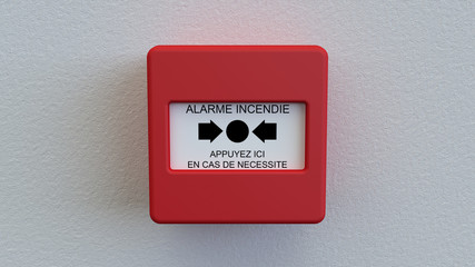 Boitier alarme incendie - obrazy, fototapety, plakaty