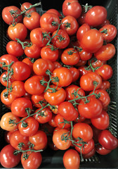 Lots of tomatoes in the store