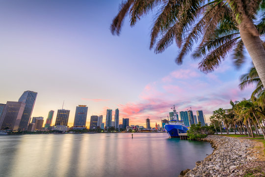 Miami, Florida, Coastal Skyline