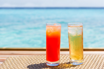 Colorful cocktal and mocktail.