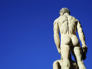 Italia, Toscana, Firenze, piazza della Signoria, la statua di Ercole e Caco.