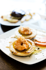 traditional shrimp - spanish tapas snack appetizer