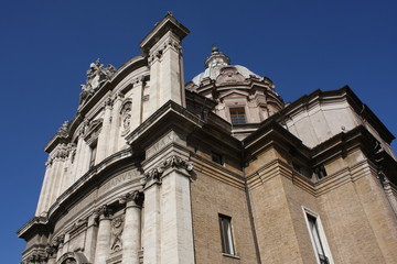 Fototapeta na wymiar Church of the Saints Luca and Martina (Chiesa dei Santi Luca e Martina) in Rome, Italy