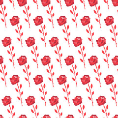 Valentine's day pattern made from valentine's graphic elements.