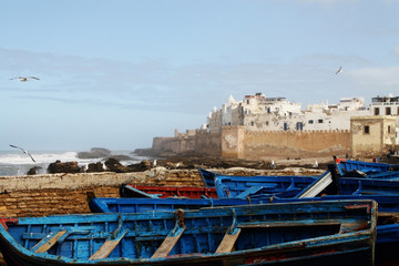 Fototapeta na wymiar Panorama od Old Town of Essaouira