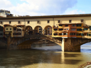 Naklejka premium Italia, Toscana, Firenze, il Ponte Vecchio