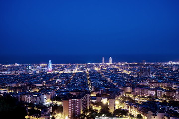 Barcelona skyline, Spain