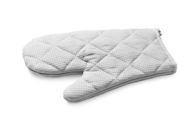 Oven glove on white background