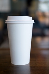 White paper cup