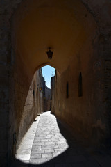 Fototapeta na wymiar Narrow street in Mdina - the old Maltese capital