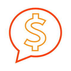 Dollar sign money icon