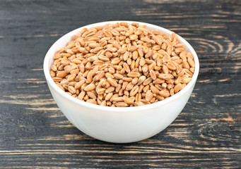 Wheat in bowl