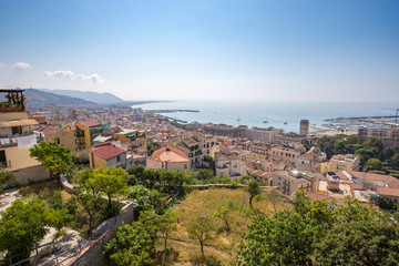 Fototapeta na wymiar Views of Salerno, a hidden gem of Italy