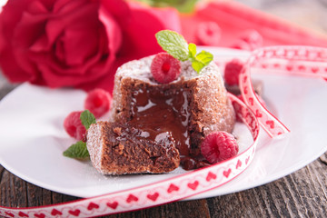 chocolate muffin for valentine's day