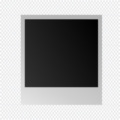 photo frame on a transparent background