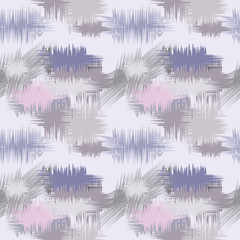 Raster seamless abstract background of stripes and color spots.