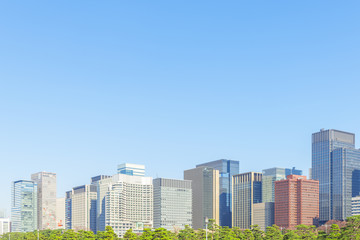 Obraz premium 東京丸の内の高層ビル群