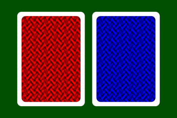 Playing Card Back Designs - camouflage vector pattern, vector set,