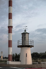 small lighthouse on the coast