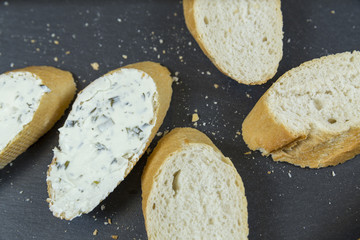 baguette buttered with spices