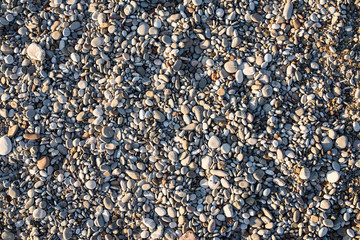 The texture of pebbles