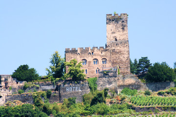 Burg Gutenfels im Mittelrheintal bei Bingen