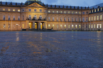Fototapeta na wymiar New palace (Neues Schloss). Stuttgart, Baden-Wurttemberg, Germany