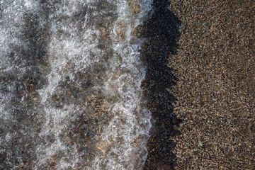 Sand and sea. Sea beach.