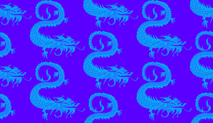seamless dragons pattern