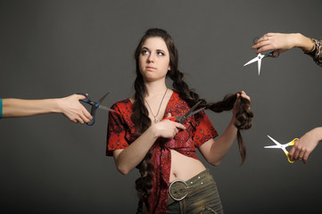 she does not want to cut the braids