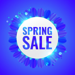 Spring sale concept banner.