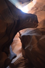 Amazing Geological Formations In Antelope Canyon. Land of Navajos. Geology. Holidays. Travel. June 24, 2017. Arizona. EEUU. USA.