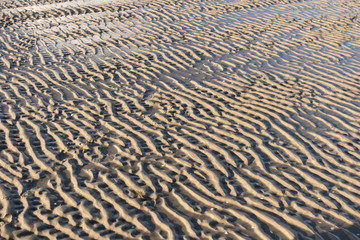 Rippelmarken am Strand von Amrum