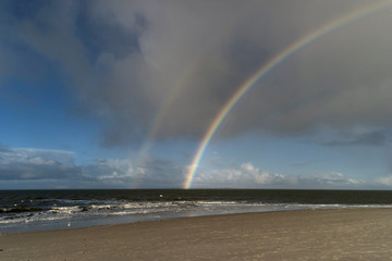 Regenbogen am Strand von Amrum