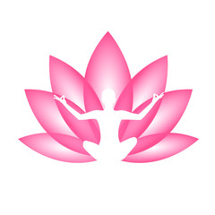 meditieren für denn geist rosa lilie