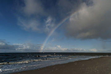 Regenbogen am Strand von Amrum