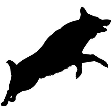 recommend clip art: German Shepherd Dog Silhouette Vector Graphics