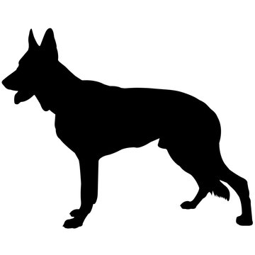 recommend clip art: German Shepherd Dog Silhouette Vector Graphics